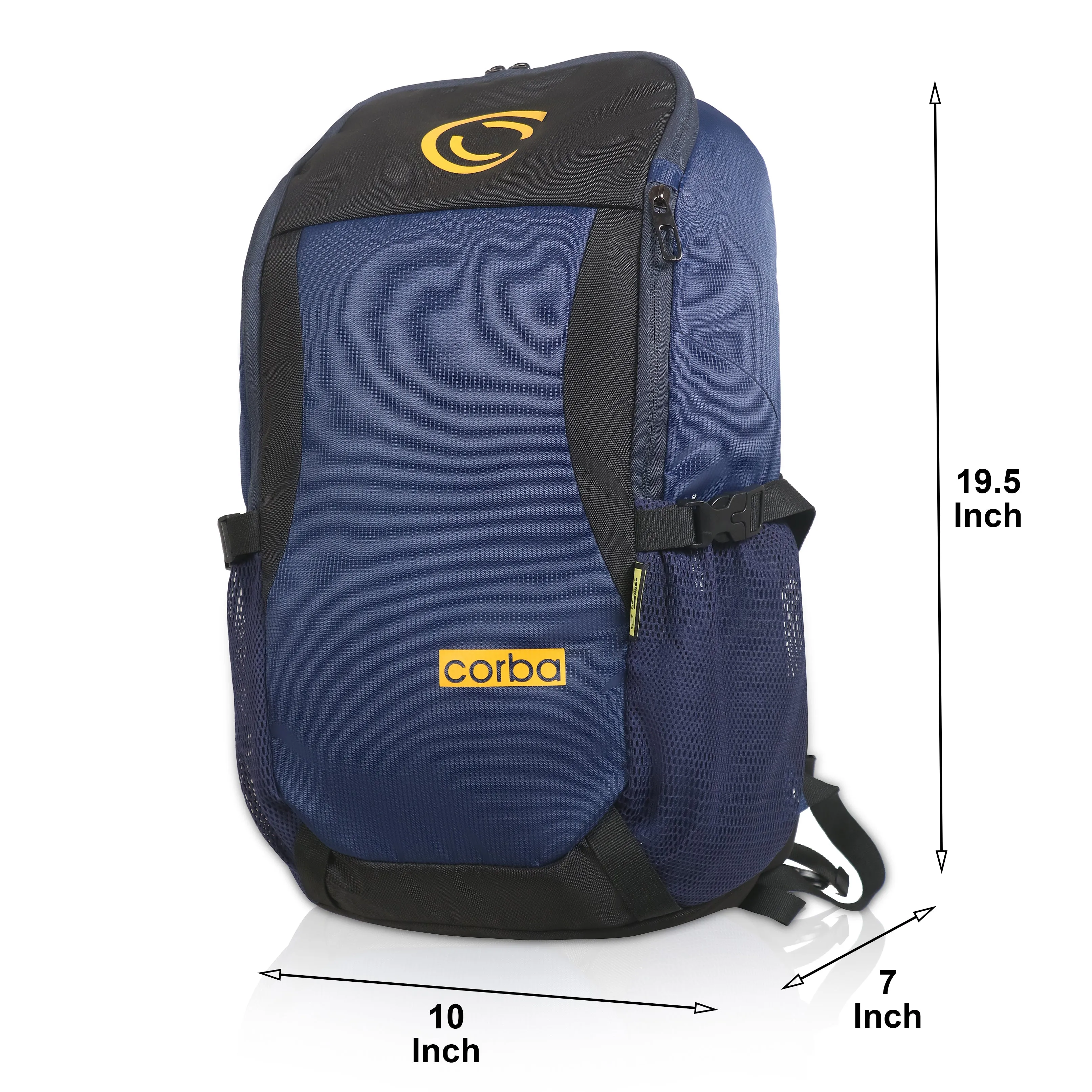 Corba Large 37 L Backpack Adventure Unisex Bag Navy Blue