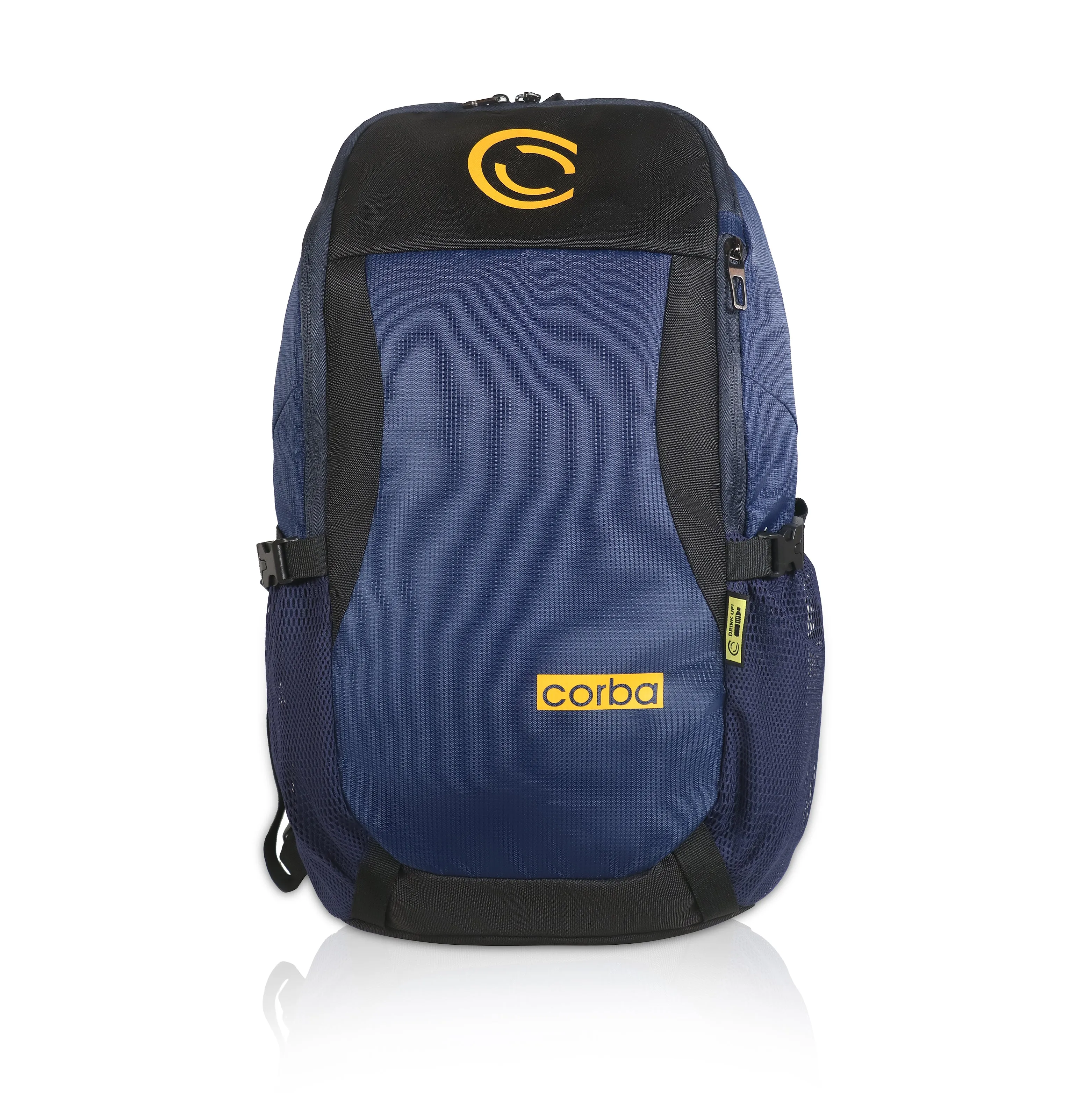 Corba Large 37 L Backpack Adventure Unisex Bag Navy Blue