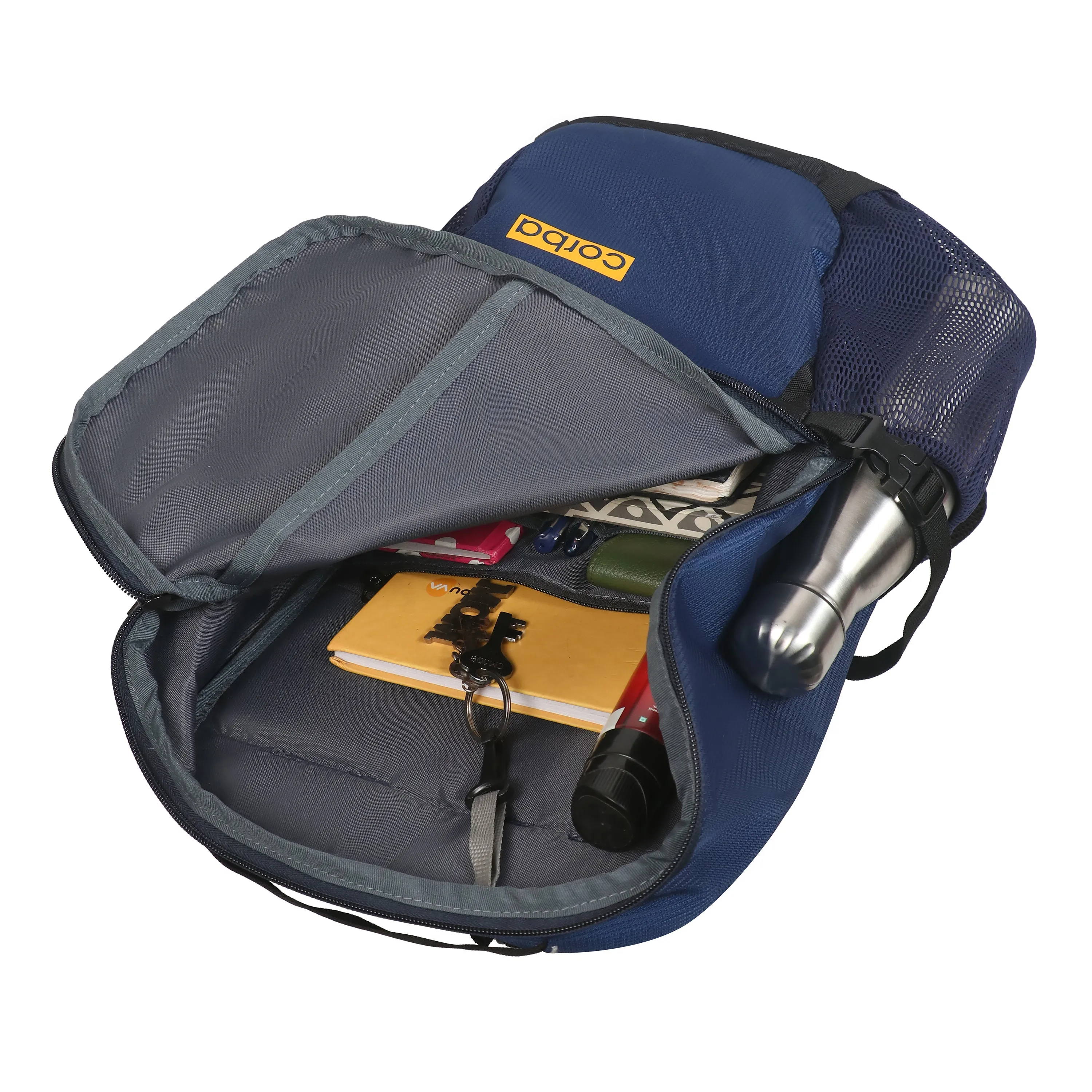 Corba Large 37 L Backpack Adventure Unisex Bag Navy Blue