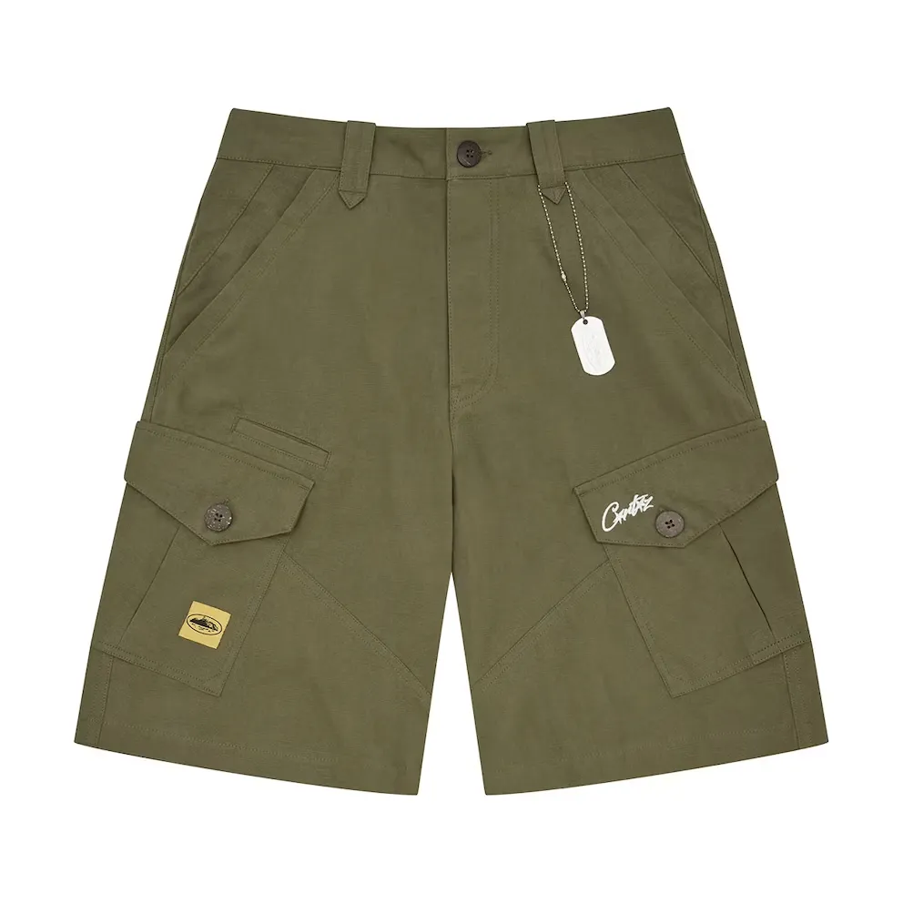 Corteiz Storm Cargo Shorts Khaki