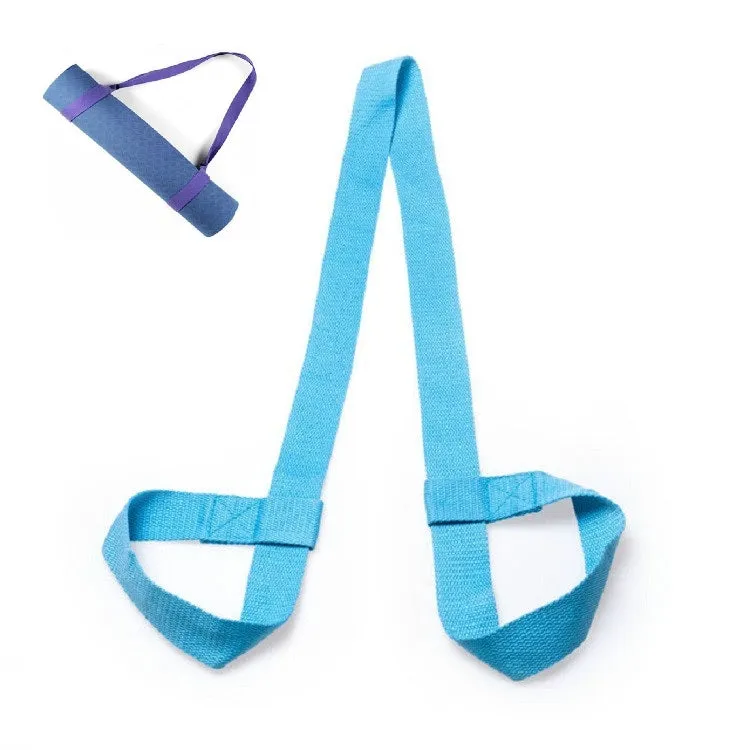 Cotton Rope Yoga Mat Strap Multifunctional Strapping Strap, Color:Sky Blue