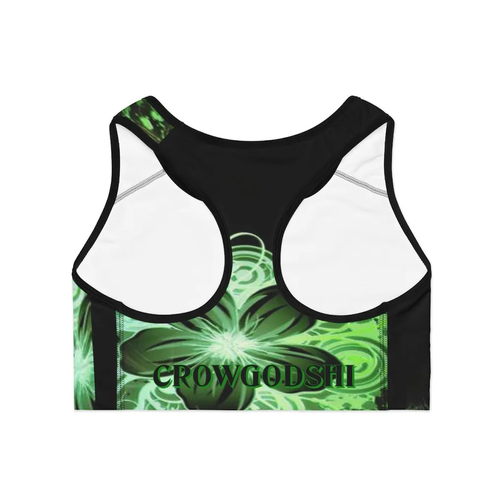 Crowgodshi Designer Mother Earth Sports Bra