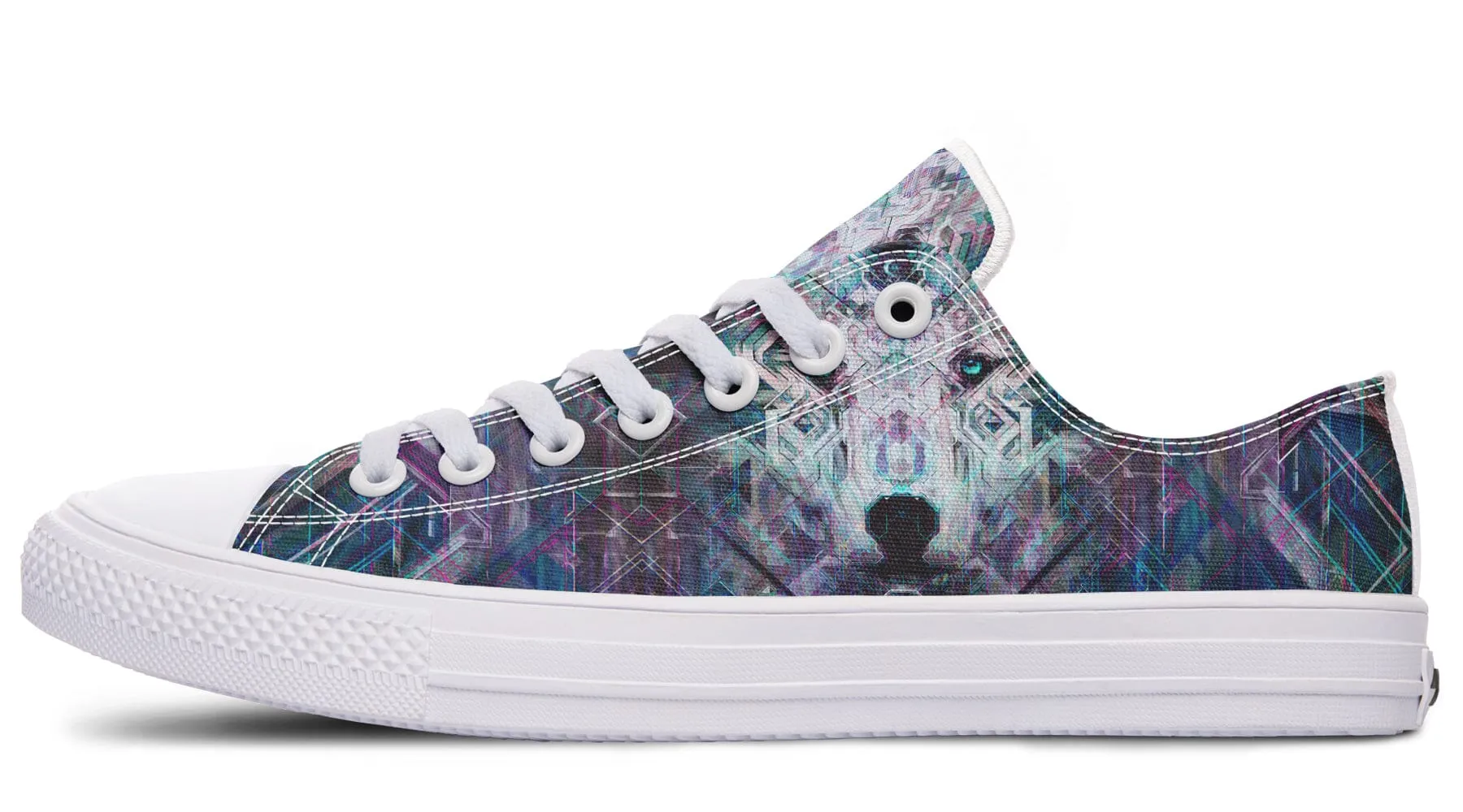 Crystal Wolf Low Top Shoes