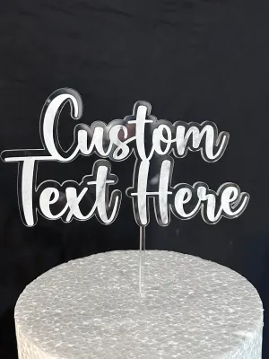 Custom Cake topper, Personalized cake topper, marble effect topper, Custom monogram cake topper, Wedding Cake topper by Crystal wedding uk