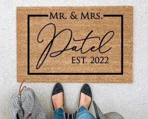 Custom Door Mat, Personalized Doormat, Door Mat, Doormat, Door Mat Personalized, Rug, Customized Doormat, Newlywed Gift