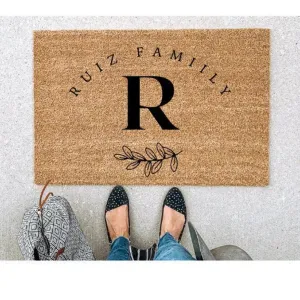 Custom Doormat, door mat, Wedding gift, Housewarming gift, newlywed gift, new home gift, closing gift, custom doormat