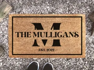 Custom Doormat, Family Gift, Personalized Gift, Personalized Doormat, Monogram Doormat, Custom Door Mat, Housewarming