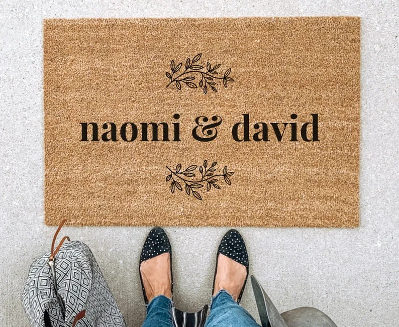 Custom Doormat, Welcome Mat, Housewarming Gift, Wedding Gift, Gift for couples, Anniversary Gift, Personalized Doormat