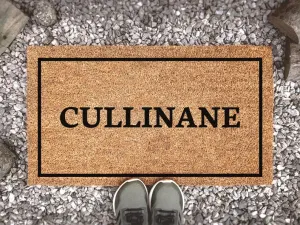 Custom Family Name Doormat, Personalized Home Door Mat, Customized Outdoor Mat, New Home Gift, Realtor Gift