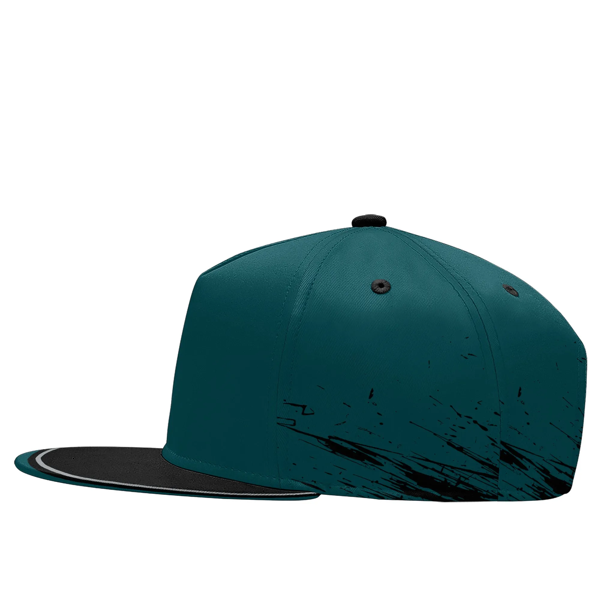 Custom Green Black Philadelphia Hat Sport Design Cap Stitched Adjustable Personalized PR067B-D020261-23