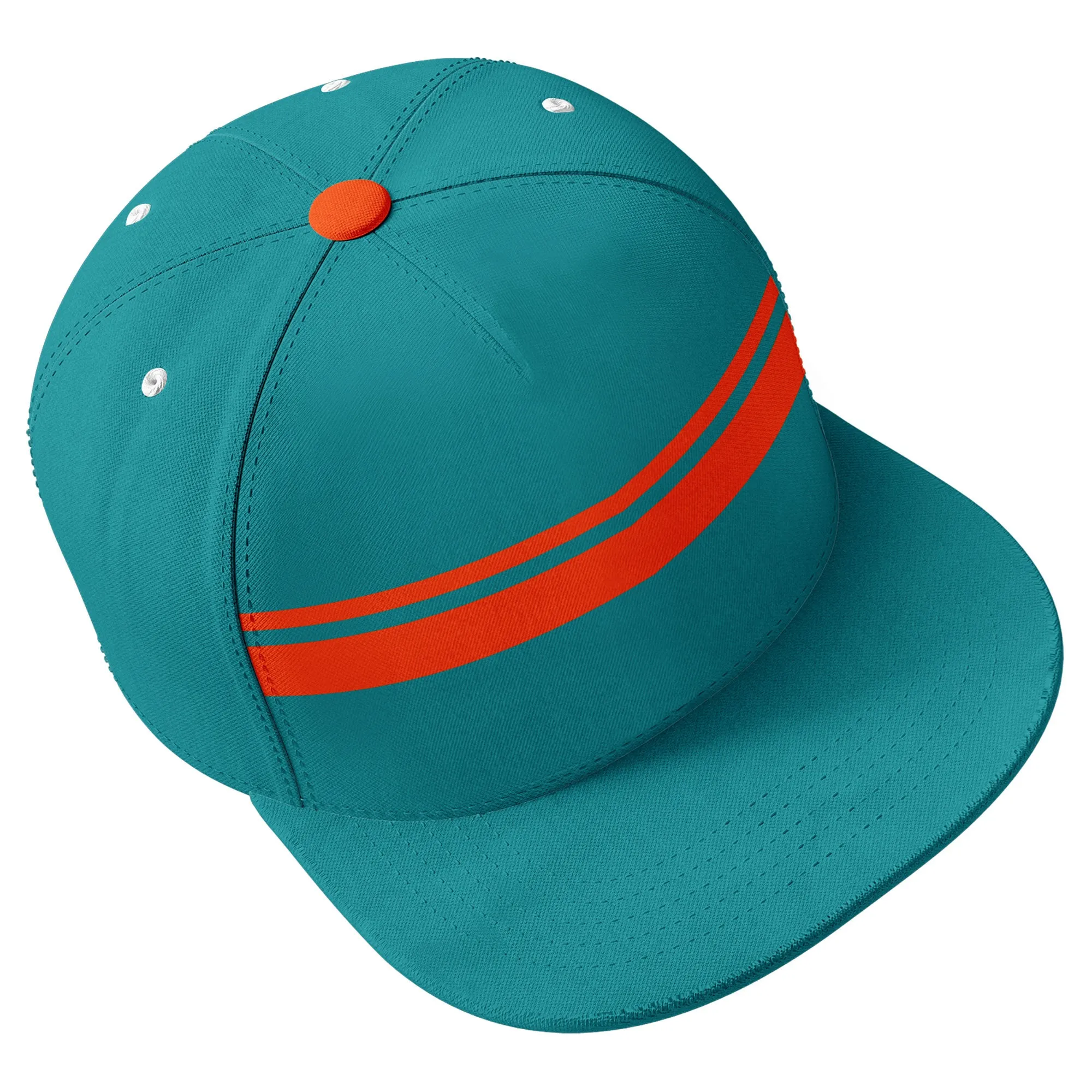 Custom Green Miami Hat Sport Design Cap Stitched Adjustable Personalized PR067B-D020262-24