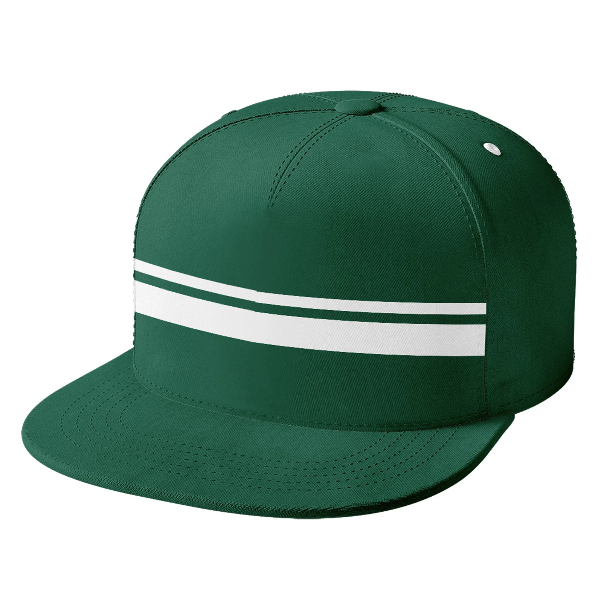 Custom Green New York Hat Sport Design Cap Stitched Adjustable Personalized PR067B-D020262-28