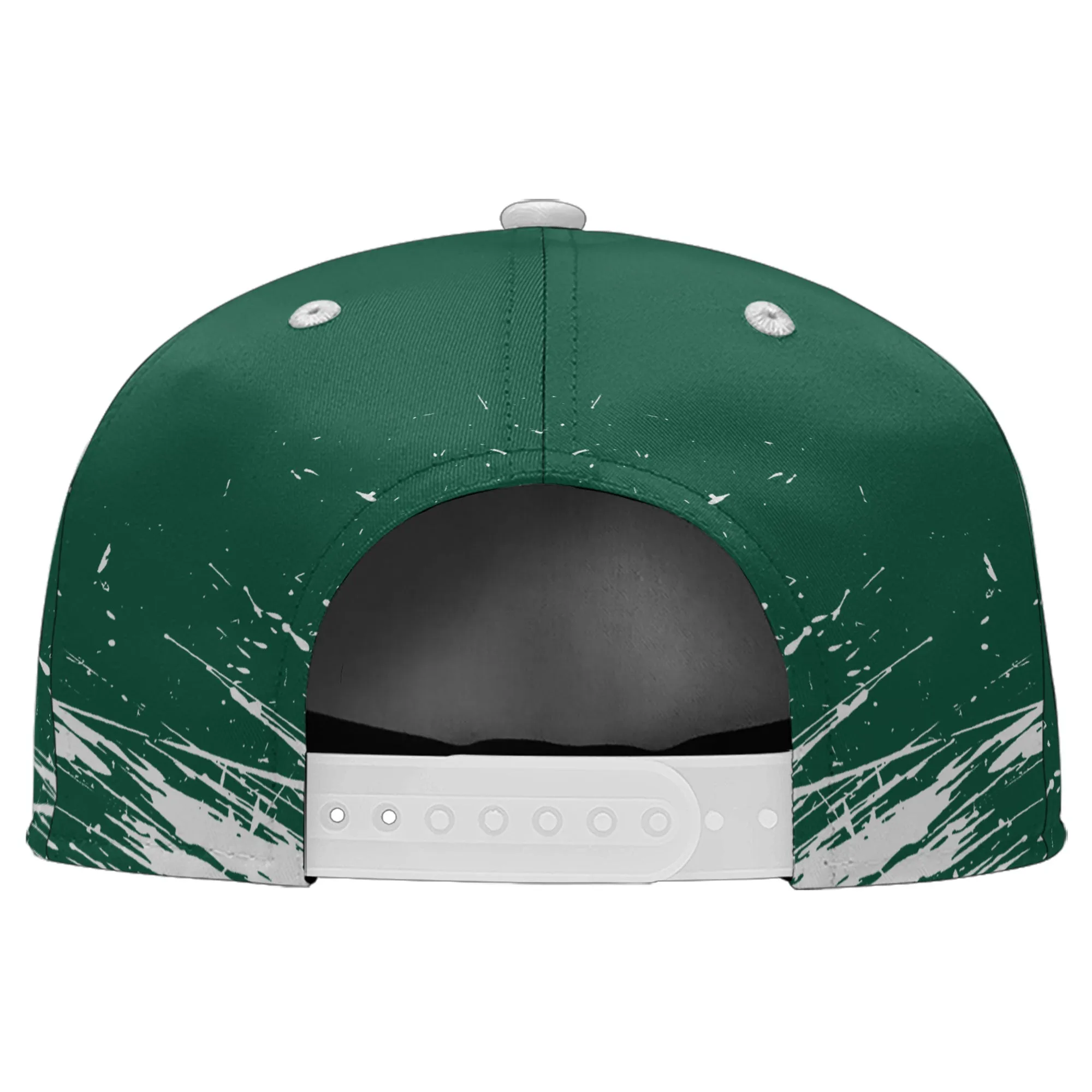 Custom Green White New York Hat Sport Design Cap Stitched Adjustable Personalized PR067B-D020261-28