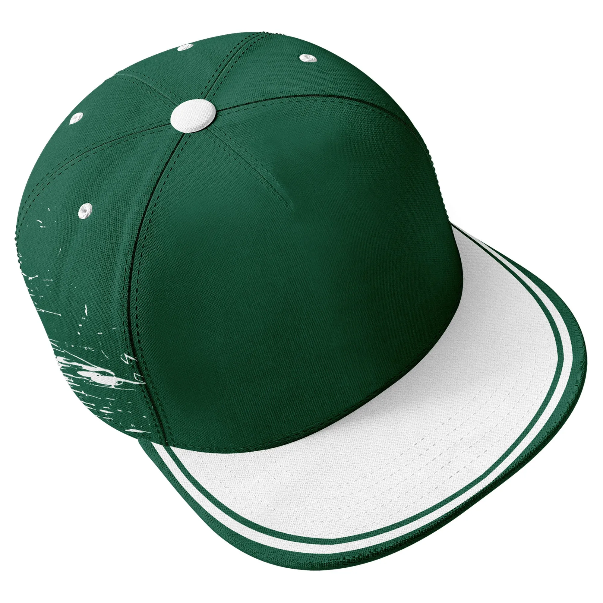 Custom Green White New York Hat Sport Design Cap Stitched Adjustable Personalized PR067B-D020261-28