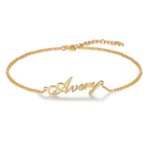 Custom Name Chain Anklet