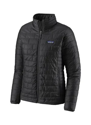 Custom Nurse Jacket | Personalized Patagonia Black Women&#x27;s Nano Puff Jacket 