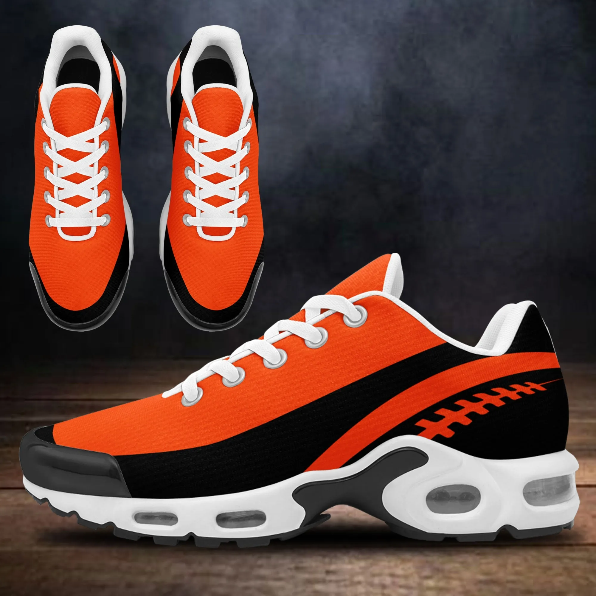 Custom Orange Black TN Shoes Personalized Sneakers TN-D020077-7