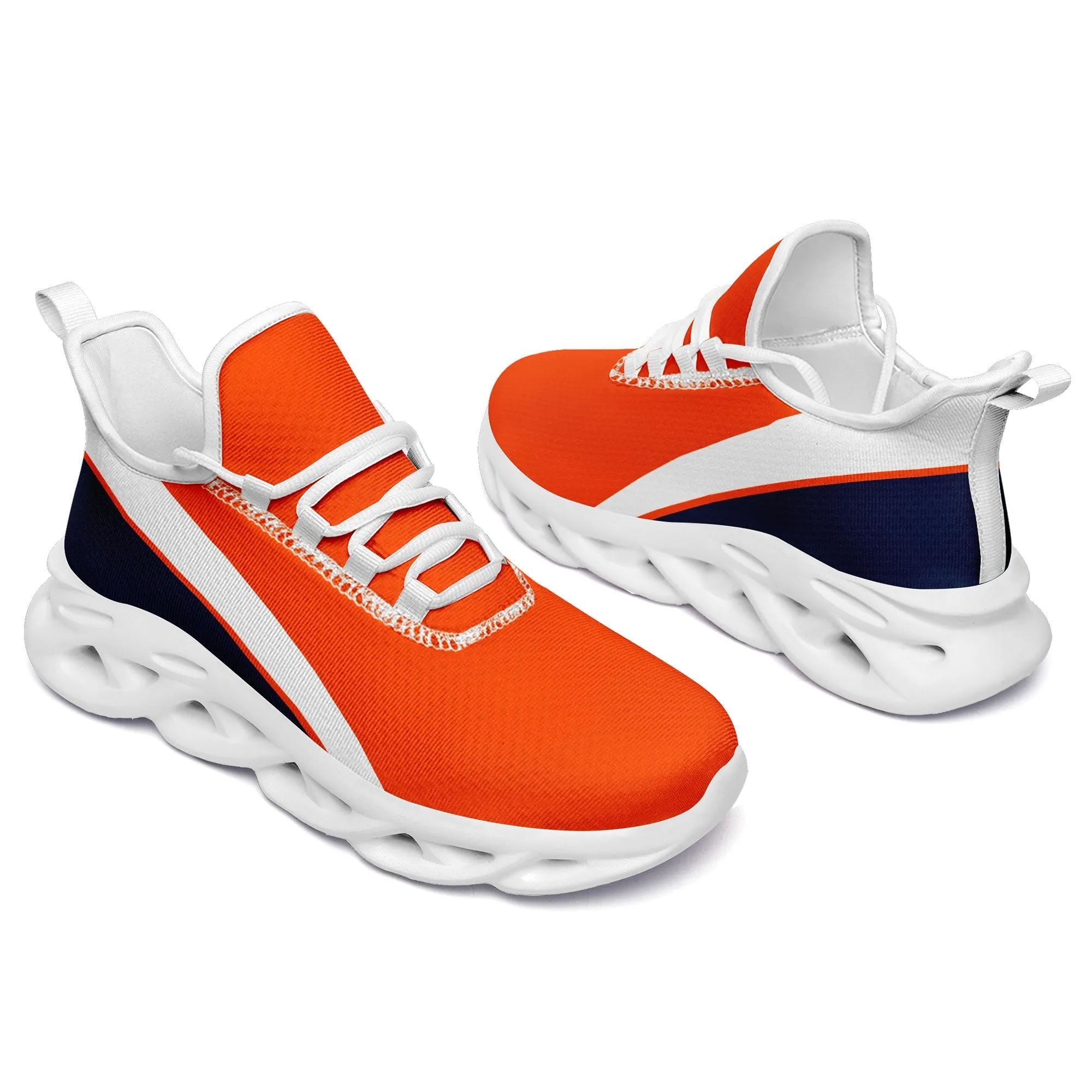 Custom Orange Blue Jersey MaxSoul Shoes and Hat Combo Offer Personalized ZH-bd0b007e-ae