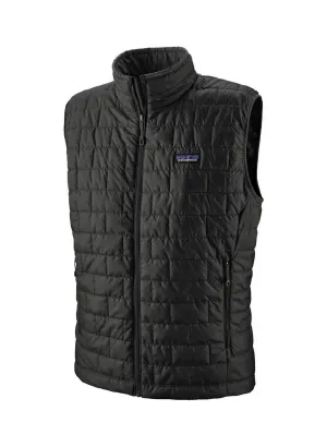 Custom Patagonia Vest | Personalized Patagonia Black Men&#x27;s Nano Puff Vest 