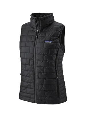 Custom Patagonia Vest | Personalized Patagonia Black Women&#x27;s Nano Puff Vest 