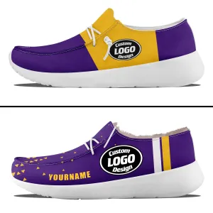 Custom Purple Yellow Minnesota Sneaker Shoes Combo Offer Personalized Combo ZH-D020289-17