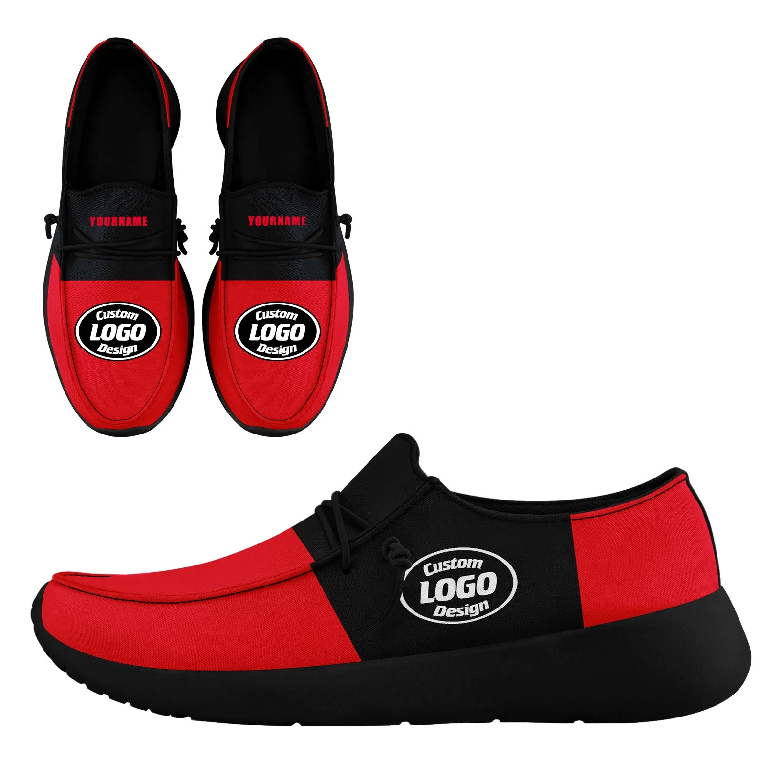 Custom Red Blue White Houston Sneaker Shoes Combo Offer Personalized Combo ZH-D020289-12