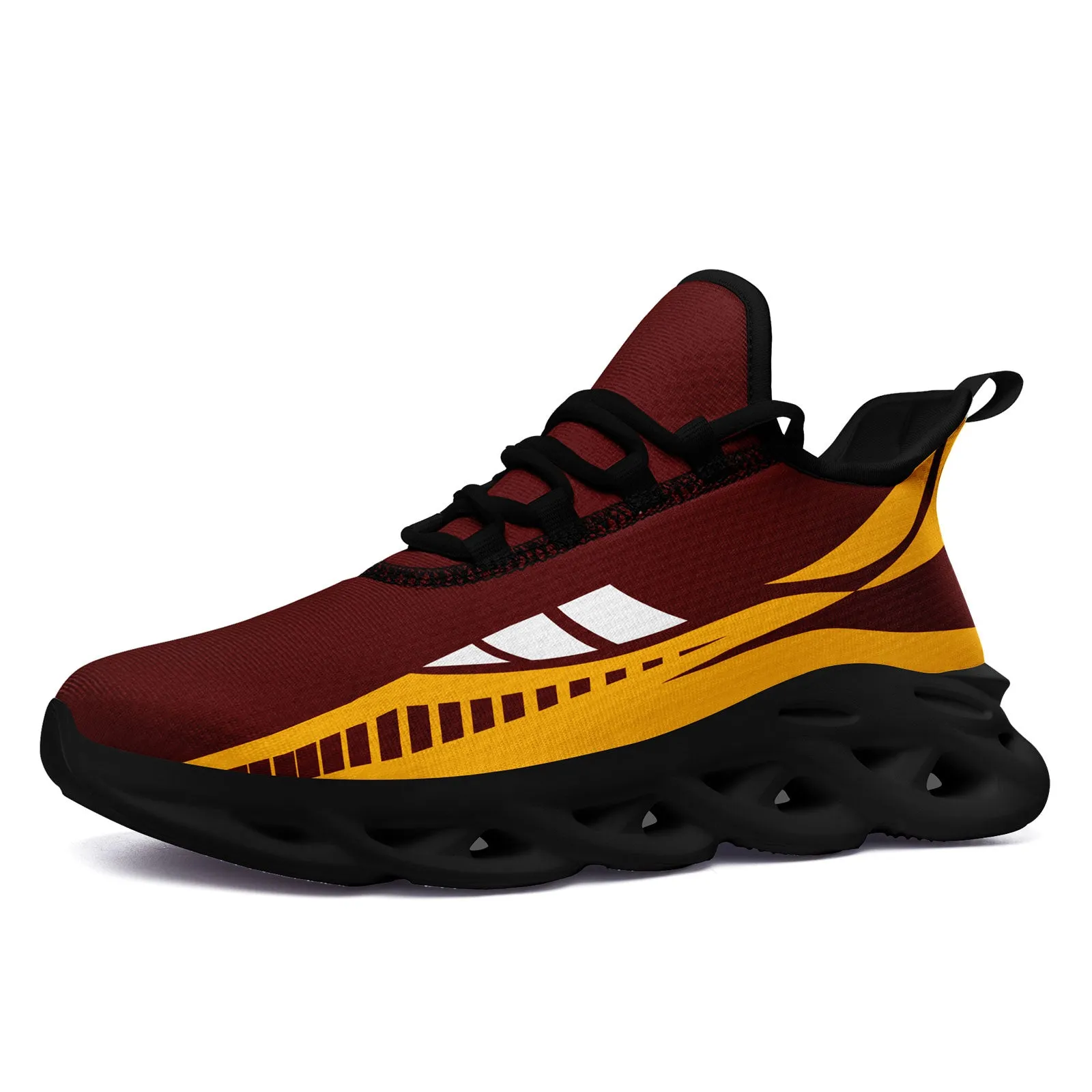 Custom Red Yellow Washington Maxsoul Shoes Personalized Sneaker FN003-D020325-31