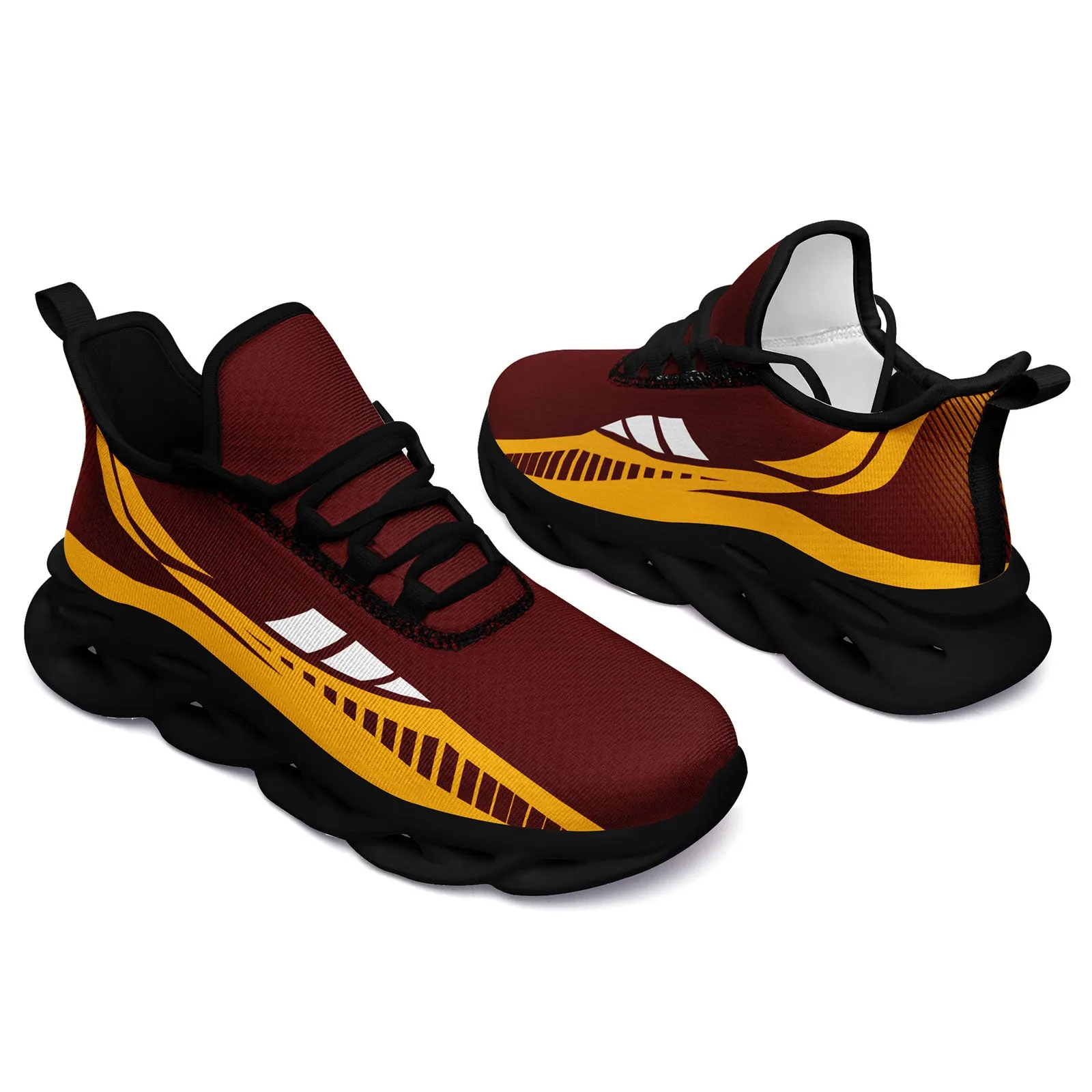 Custom Red Yellow Washington Maxsoul Shoes Personalized Sneaker FN003-D020325-31