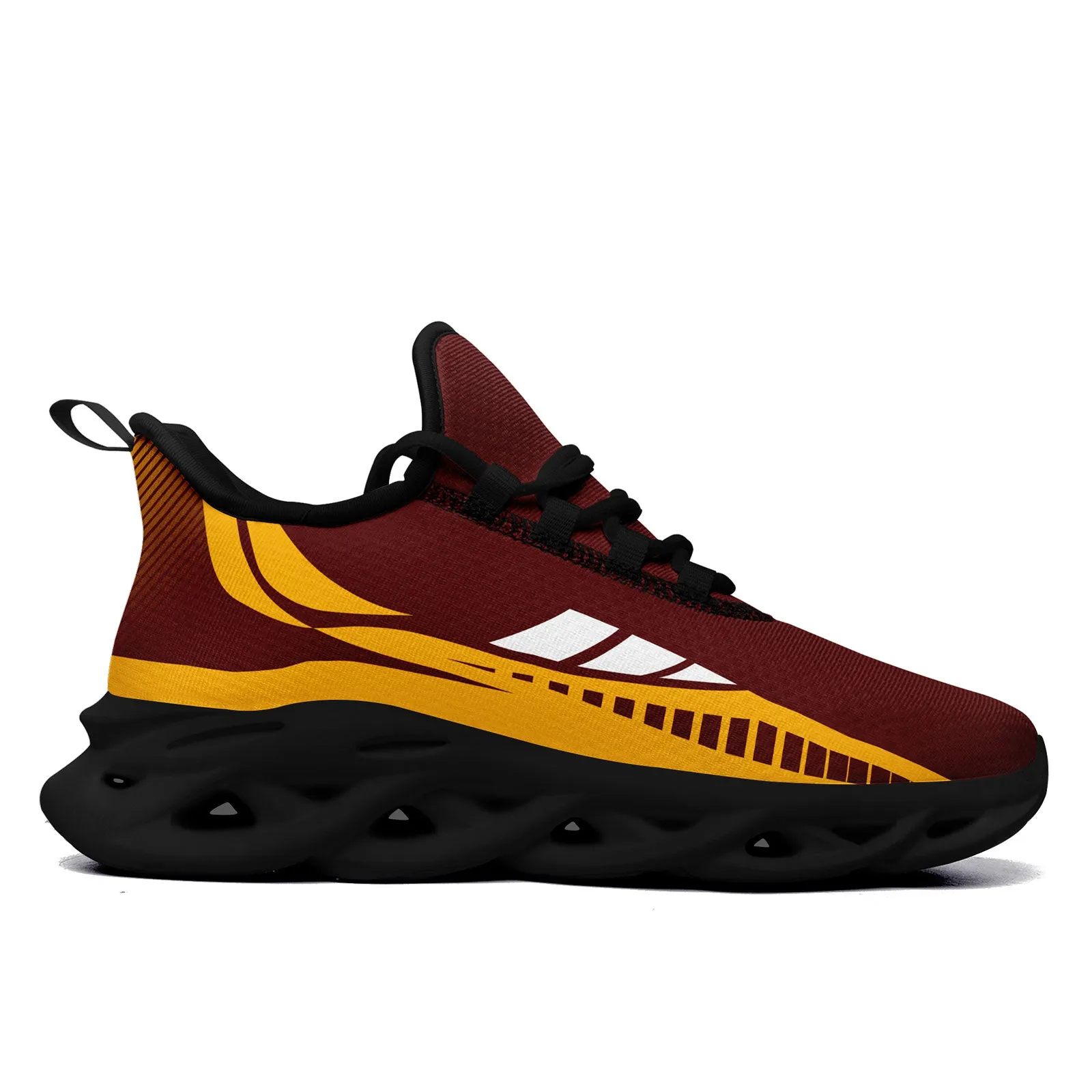 Custom Red Yellow Washington Maxsoul Shoes Personalized Sneaker FN003-D020325-31