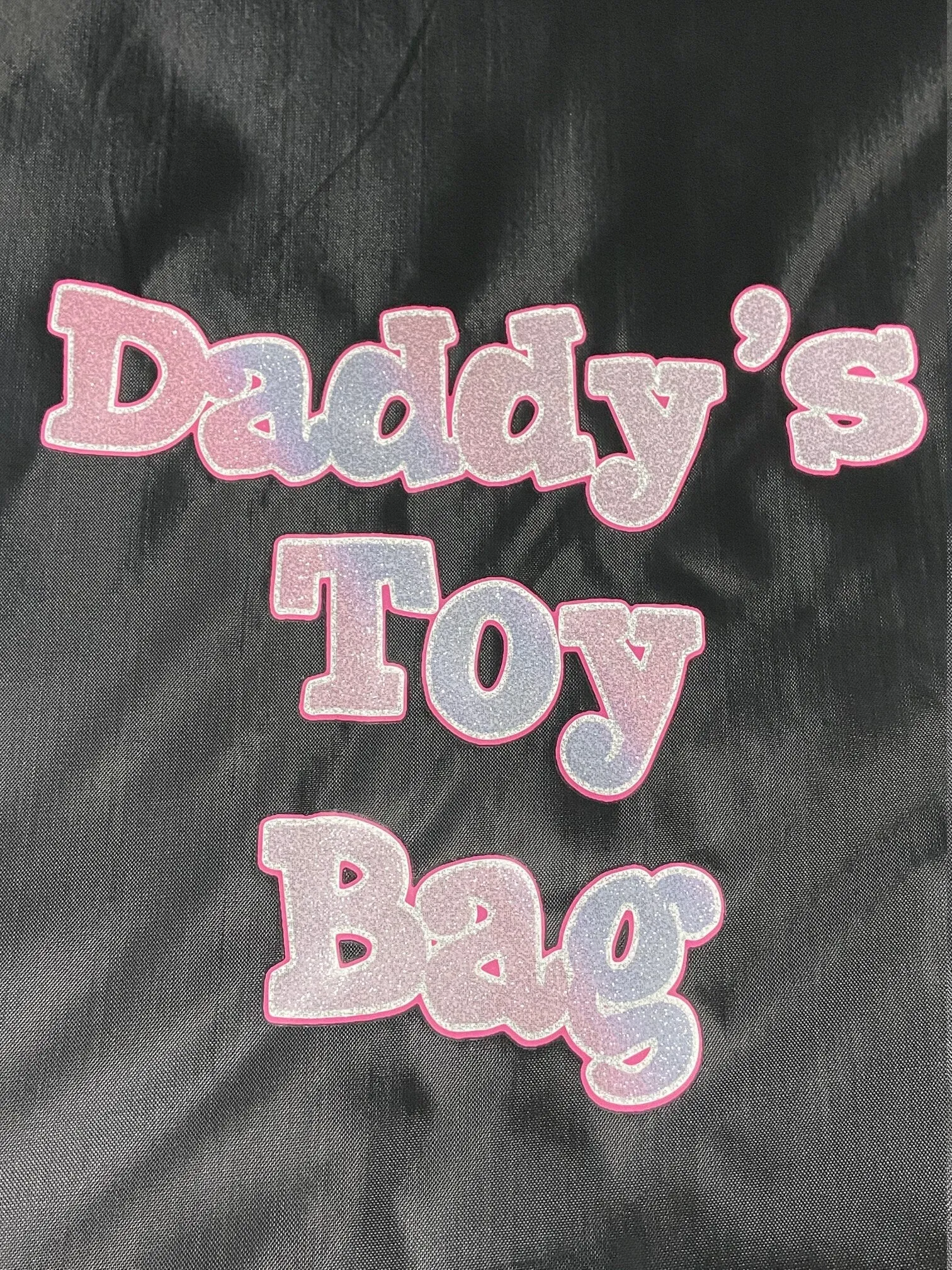 Daddy's Toy Bag Beginners Bondage Kit (Black) Daddy Master DDLG BDSM CGLG Submissive Dominant Rope Cuffs Leash Whip Nipple Clamps