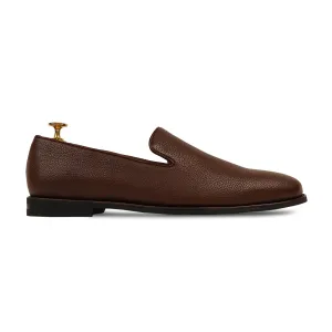 Dalton - Men's Brown Pebble Grain Loafer