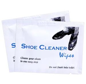 Diamond Wipes | Premoistened Disposable Individual Sealed Shoe Shine Wipes | 50 count