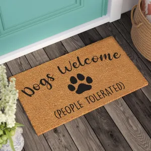 Dogs Welcome Doormat, Wedding Gift, Housewarming Gift, Personalized Gift, New Home Gift, Personalized Custom Doormat