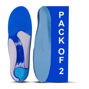 Dr Foot | Insole for Shoes Men|Arch Support for Flat Feet|Flat Feet Arch Support Insole|Gel Insoles for Men | Women Extra Support Orthotics Insole for Walking|All Day Comfort|Small-1 Pair- Pack Of 2