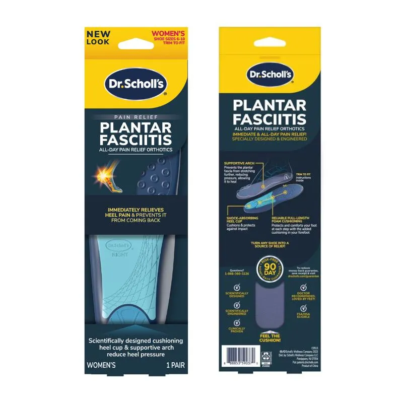 Dr.Scholl Plantar Fasciitis All-Day Pain Relief Orthotics Women