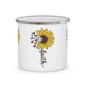 Faith Floral Camping Mug