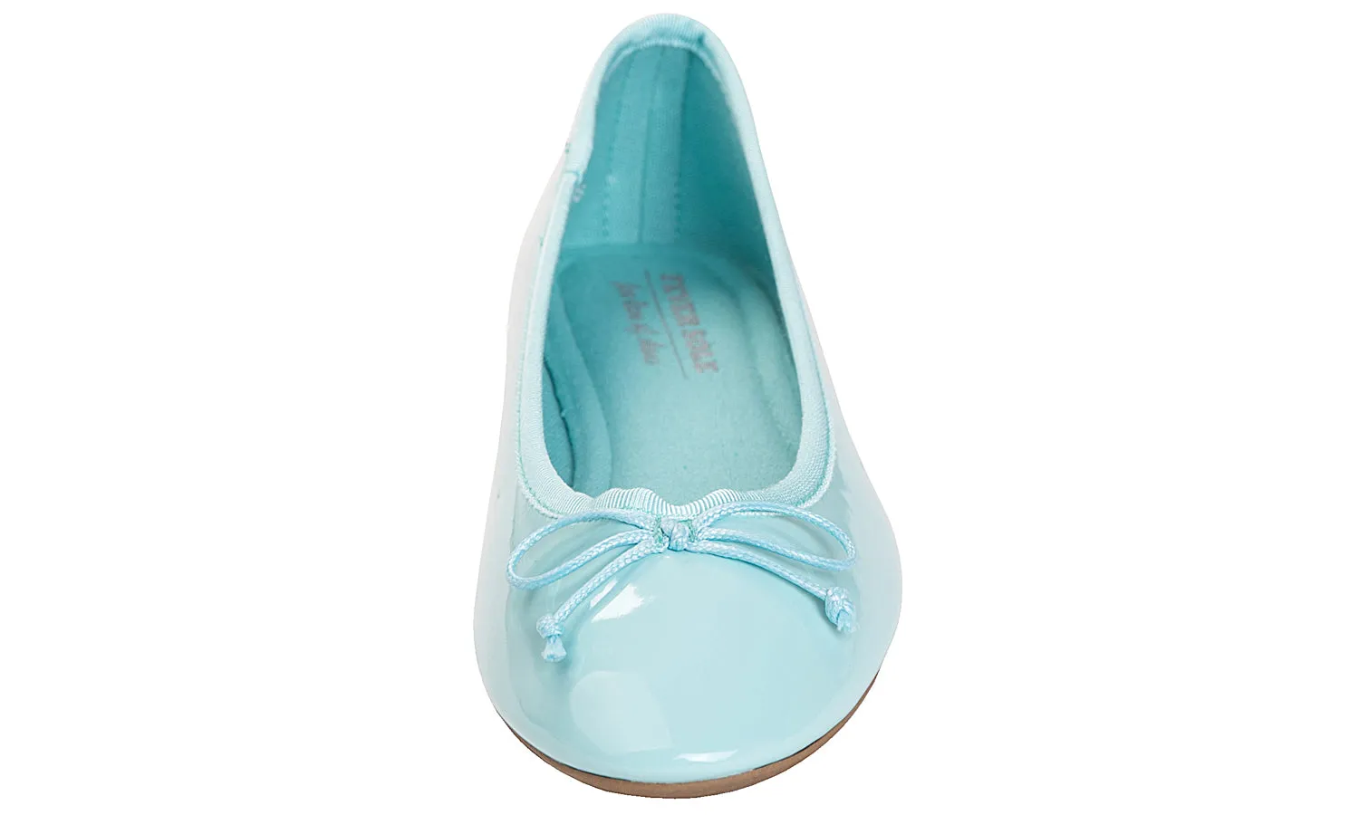 Feversole Women's Macaroon Mint Memory Foam Cushion Insock Patent Ballet Flat