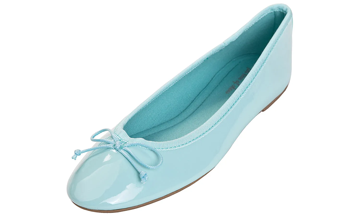 Feversole Women's Macaroon Mint Memory Foam Cushion Insock Patent Ballet Flat