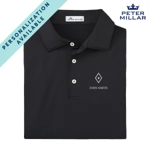 FIJI Personalized Peter Millar Black Polo With Symbol