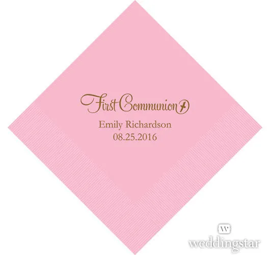 First Communion Printed Napkins