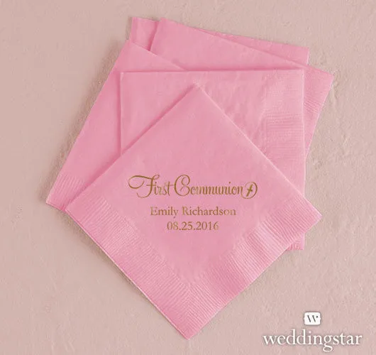 First Communion Printed Napkins