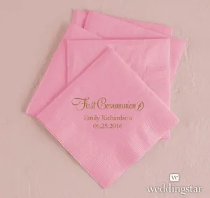 First Communion Printed Napkins