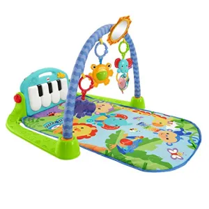 Fisher-Price Kick & Play Piano Gym, Blue/Green