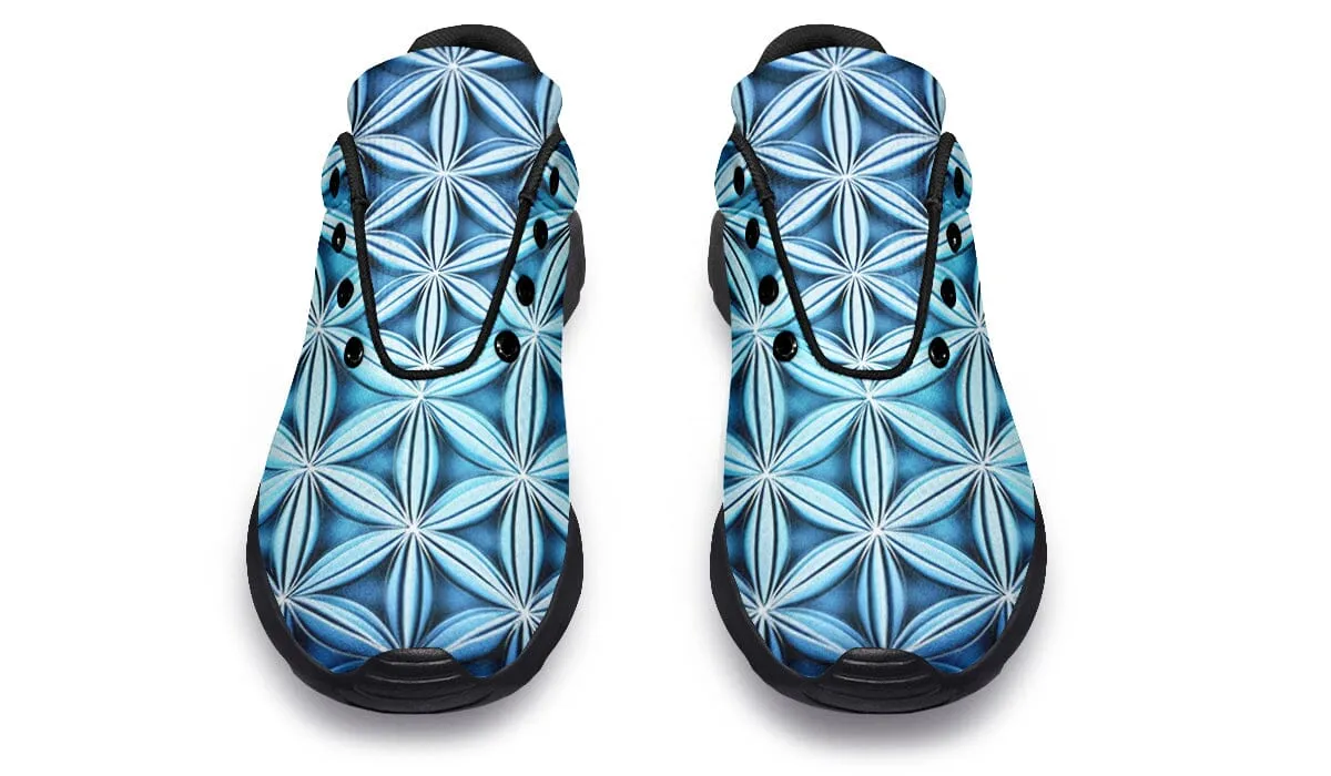 Flower Life Igloo Blue Classic Sneakers