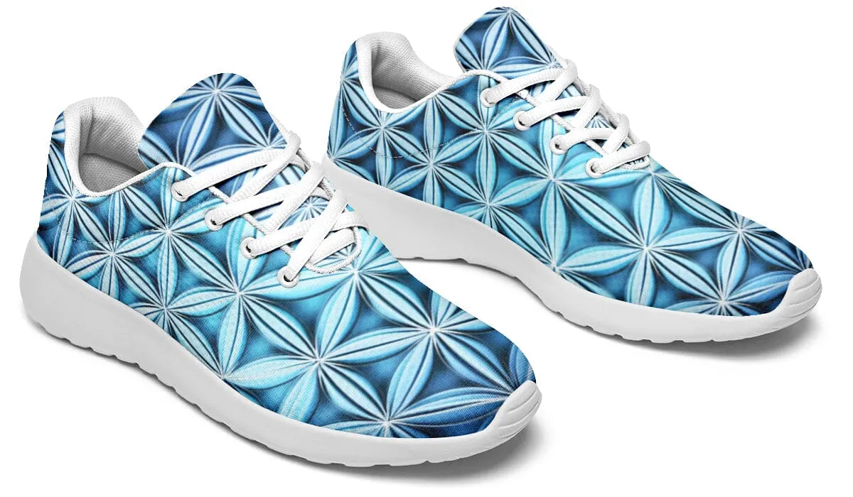 Flower Life Igloo Blue Classic Sneakers