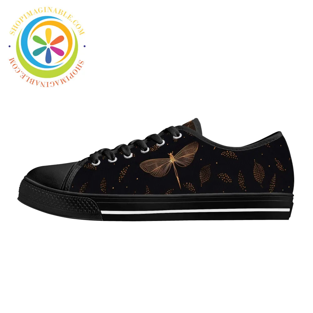 Fly Fly Dragonfly Ladies Low Top Canvas Shoes