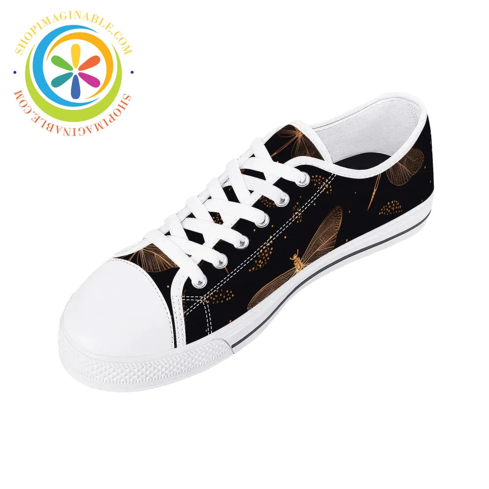 Fly Fly Dragonfly Ladies Low Top Canvas Shoes