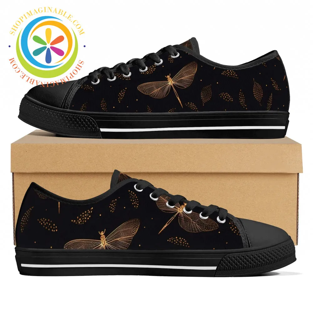 Fly Fly Dragonfly Ladies Low Top Canvas Shoes