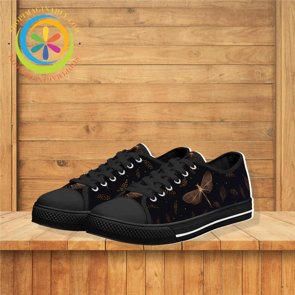 Fly Fly Dragonfly Ladies Low Top Canvas Shoes