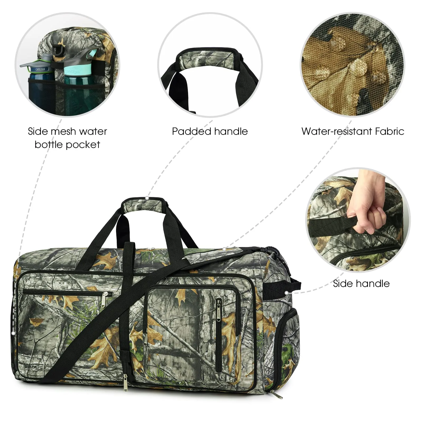 Foldable Overnight Weekender Travel Duffle bag